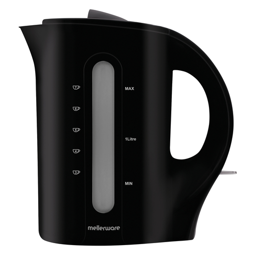 Kettle Corded Plastic Black 1.7L 2200W "Tugela"