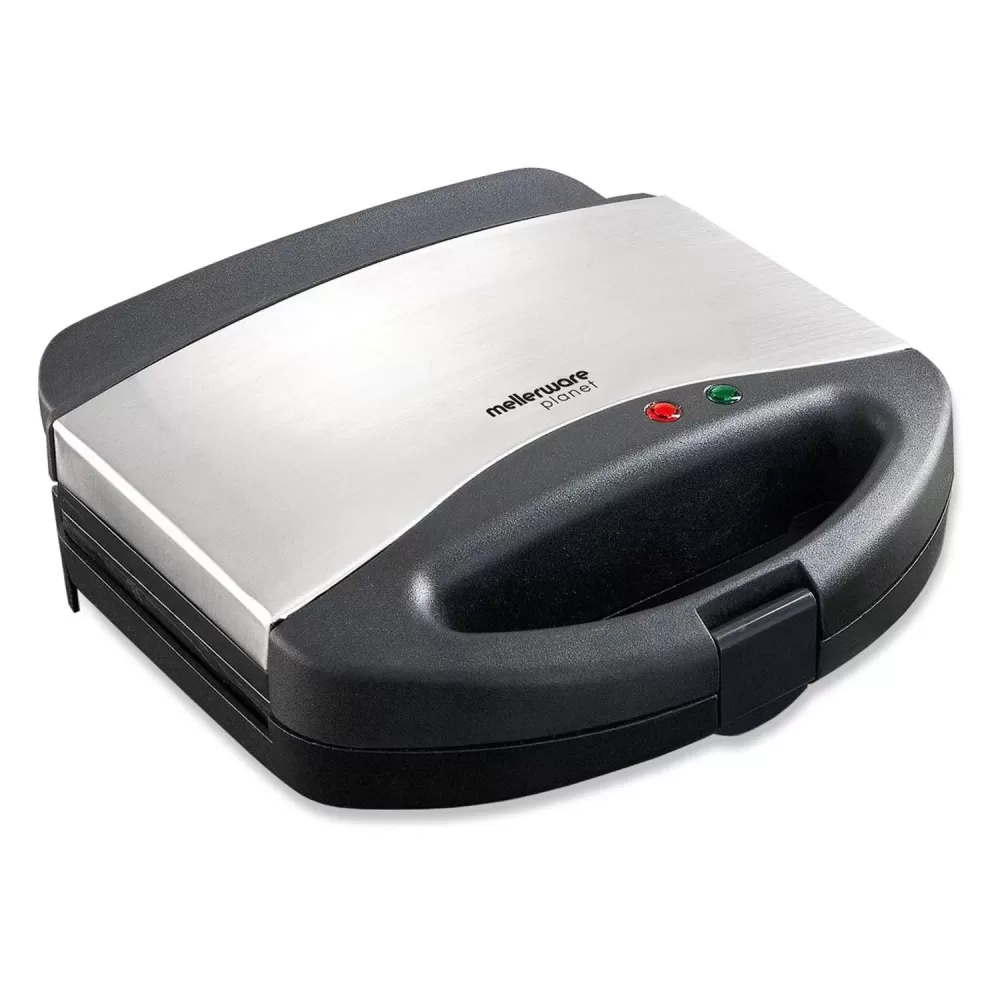 Sandwich Maker 4 Slice Non-Stick Black 800W Plane