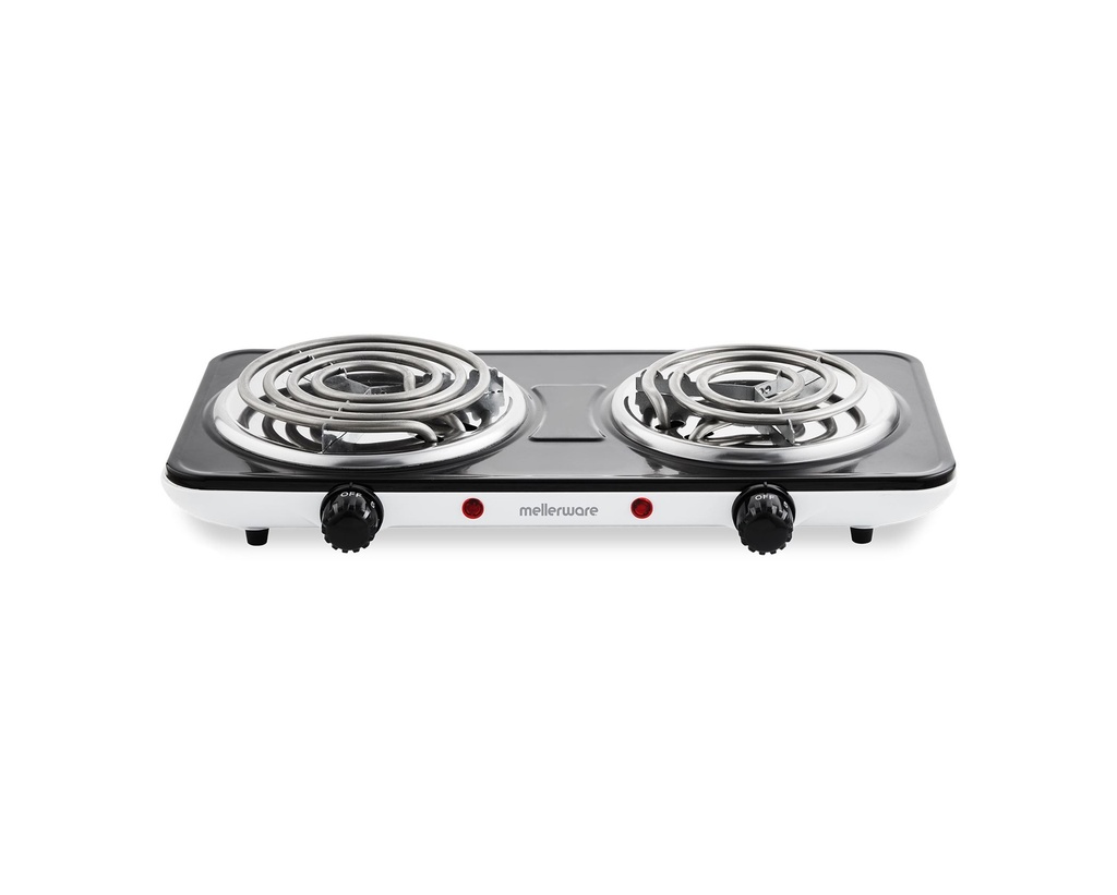Hotplate Double Coat Black & White Spiral 2500W