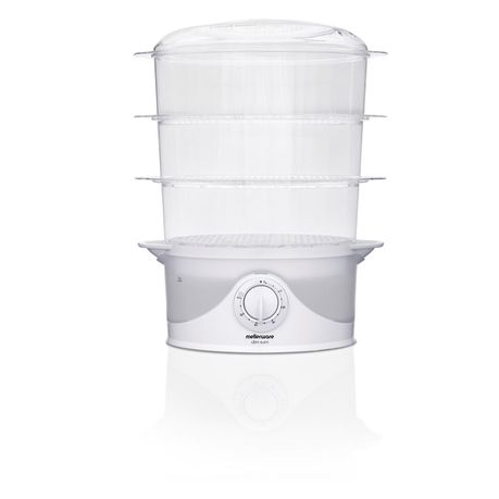 Food Steamer With Timer Plastic 3 Tier/9L 800W