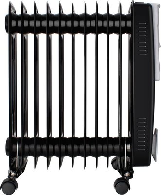 Heater 11 Fin Oil Filled Steel Black 3 Heat 2500W