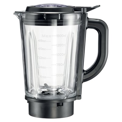 Metal blender with glass jar - 1000W + Mill