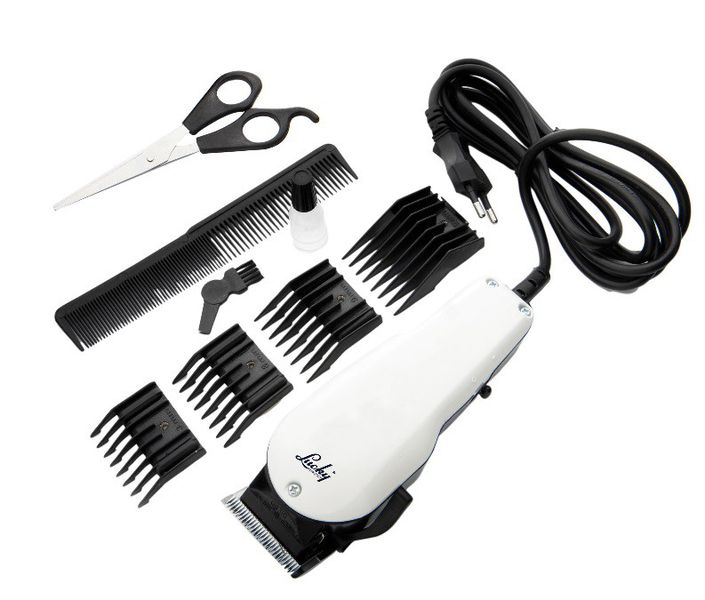 Hair Clipper Set Plastic White 10W Professional C