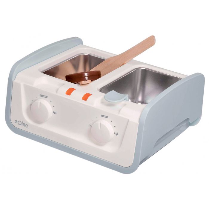 Wax Heater 2 Tub White W Depil Center