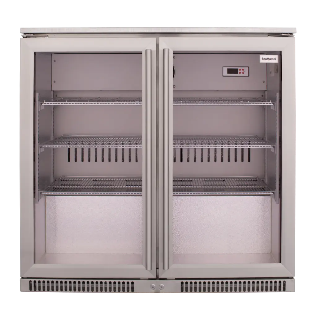 220L Two Door Under Counter Beverage Cooler S/S