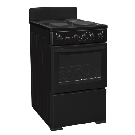 Stove 58Lt 3 plate Black 500mm