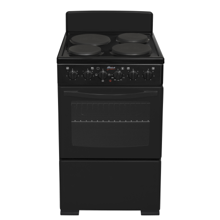 Stove 58Lt 4 plate Black