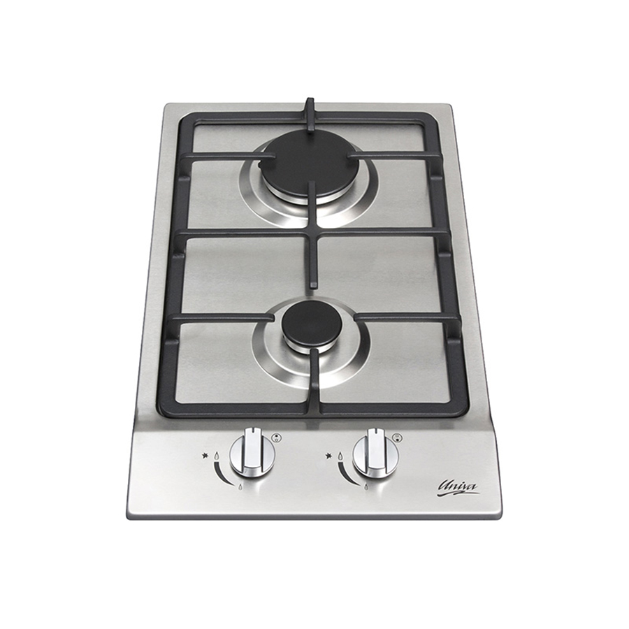 Univa 2 burner gas hob S/S
