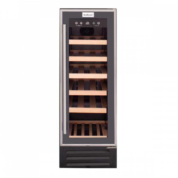 19 Bottle Wine Chiller Black Cabinet