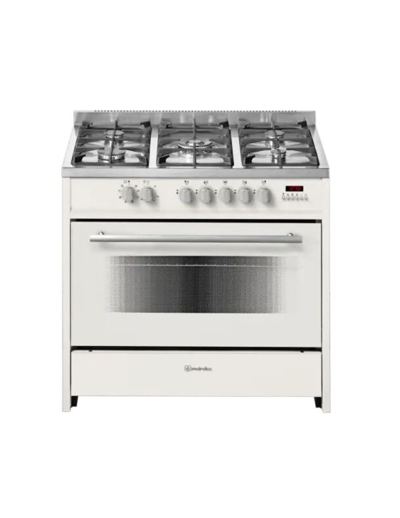 Freestanding, 90cm, Gas/Elec Oven- Cream