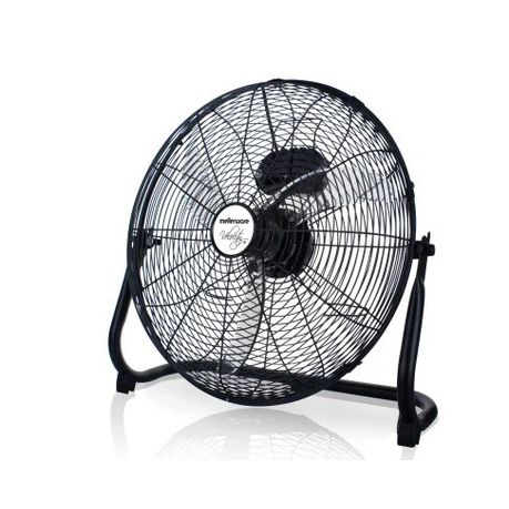 Fan 3 Speed Floor Fan Steel Black 45cm 60W Veloci