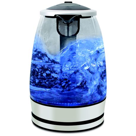 Kettle 360 Degree Cordless Glass Silver 1.8L 2200W