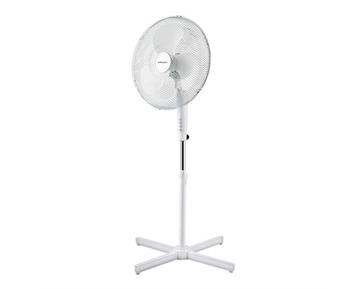 Fan 3 Speed Pedestal Plastic White 40cm 45W Breeze