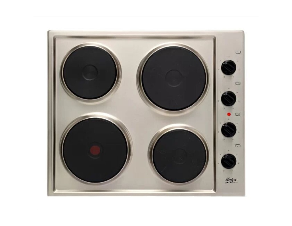 Univa 600mm 4 Solid Plate HOB  One High speed solid plate Stainless Steel