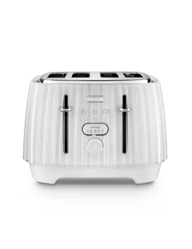 Ballerina Breakfast Set 4 Slice toaster  - Opaline White   