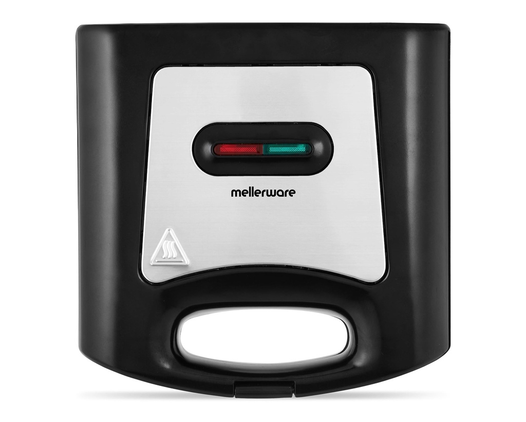 Sandwich Maker 2 Slice Non-Stick Black 800W "Doppio"
