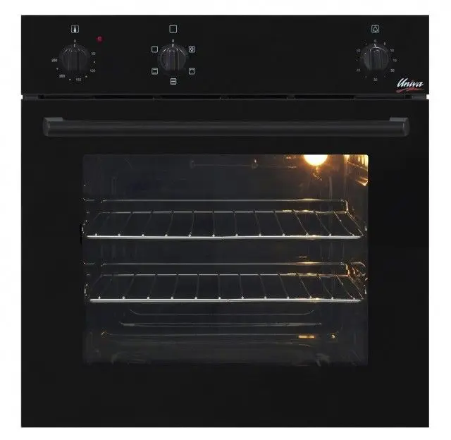 Univa Eye-level oven Black