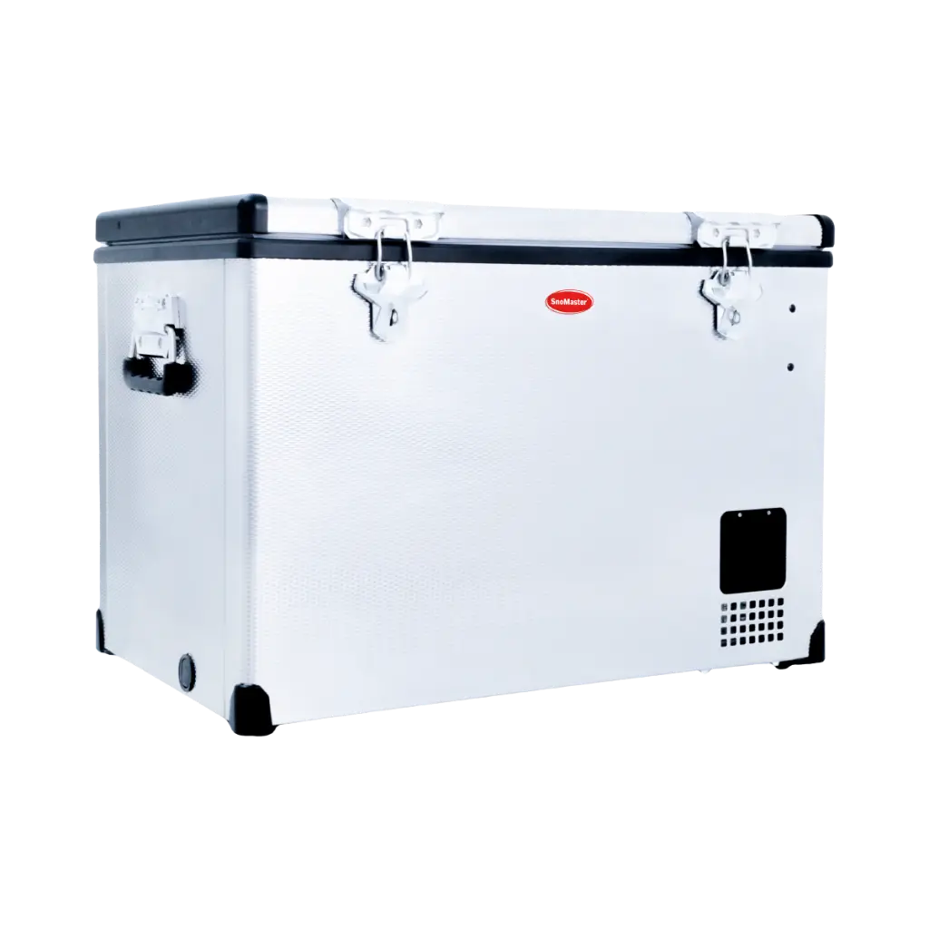 SnoMaster - 60L Single Compartment Portable Fridge/Freezer AC/DC - Stainless Steel 