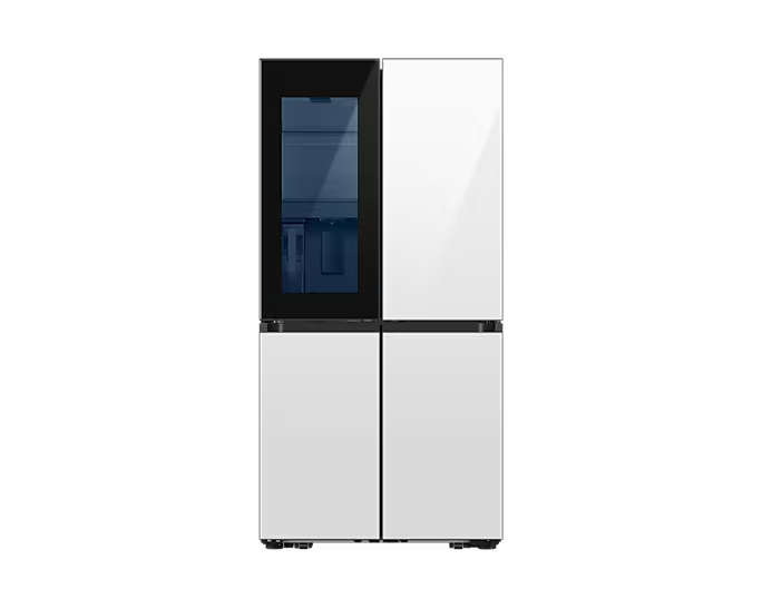 Bespoke French Door Fridge with See-thru door, White,704L