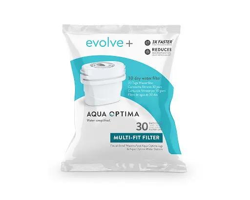 Aqua Optima Filter Single Plastic White 30Day "Evolve +"