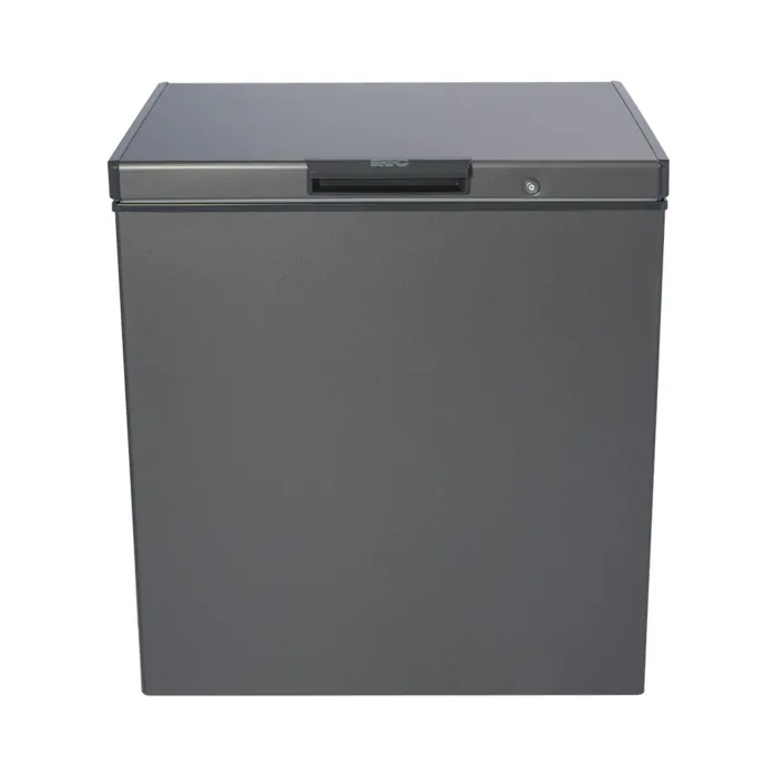 Chest Freezer 203L Grey Lockable Basket