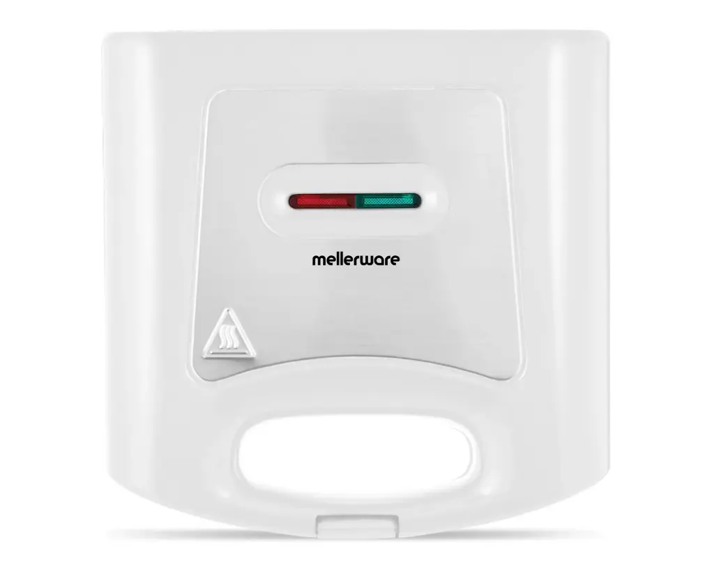 Sandwich Maker 2 Slice White Non-Stick 800W "Doppio"