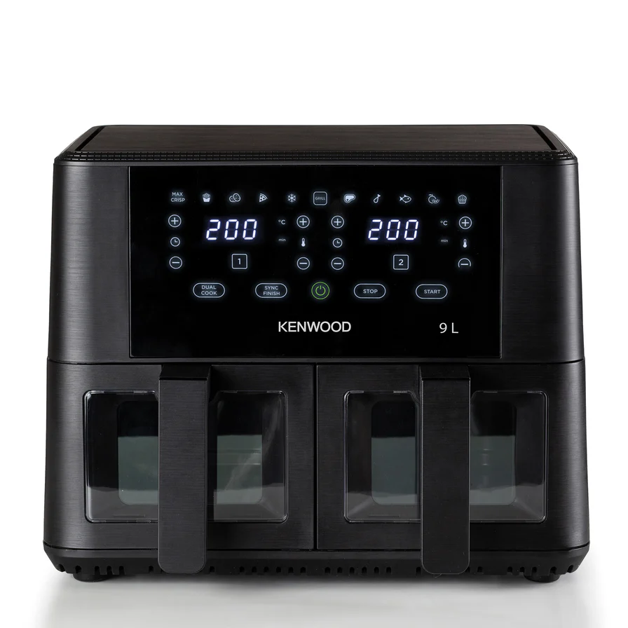 Kenwood - Dual Air Fryer 4.5L + 4.5L = 9L with Windows