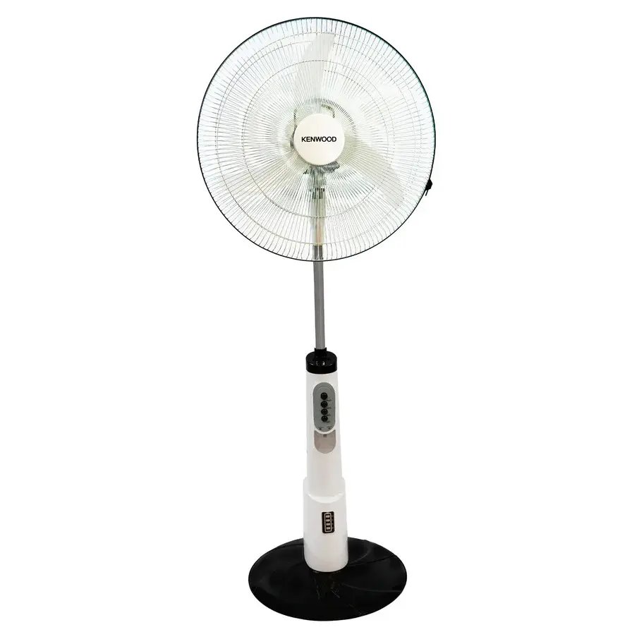 Pedestal Fan 40cm White with Rechargeable Battery