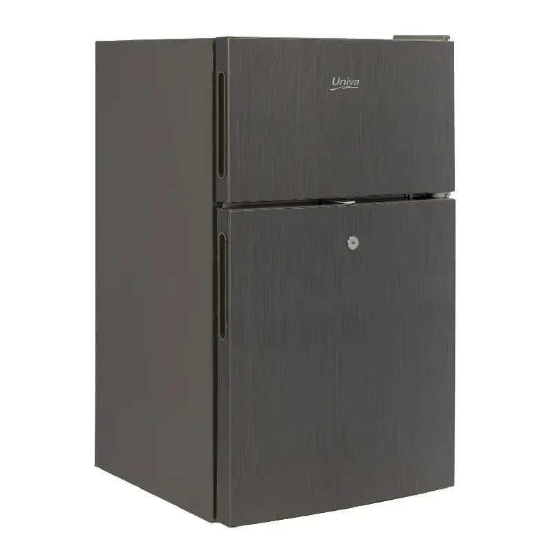 86L METALIC TOP FREEZER BAR FRIDGE