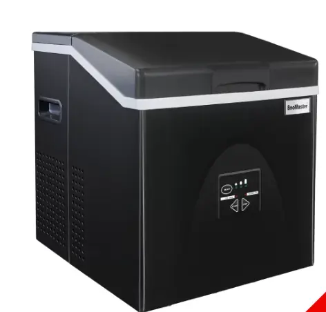 Snomaster 20Kg/24Hr Counter-Top Bullet Type Ice-Maker - Gloss Black