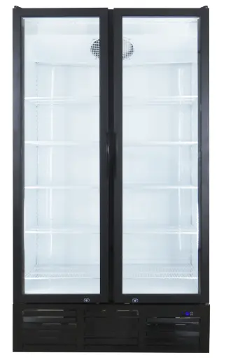 FULL HEIGHT 2 HINGED LOW E GLASS DOOR R290 CLASS 3 LED STRIP