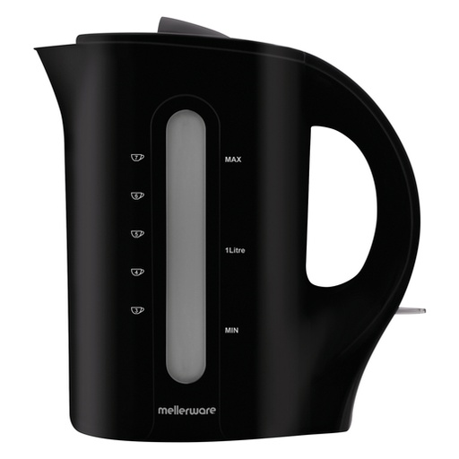 [21203BK] Kettle Corded Plastic Black 1.7L 2200W "Tugela"