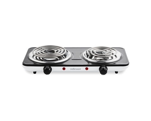 [27200DP] Hotplate Double Coat Black & White Spiral 2500W