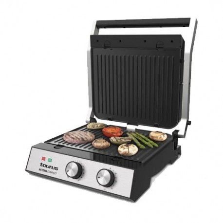 [968133] Panini Press Adjustable Temp Black 2000W "Asteria Complet"