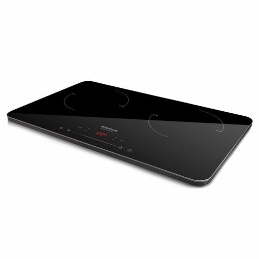 [974671] Induction Cooker Double LED Display Crystal Black 3500W Darkfire Double