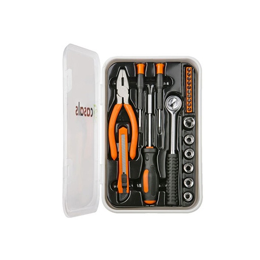 [ASB22] Hand Tools 22 Piece Set Steel Orange