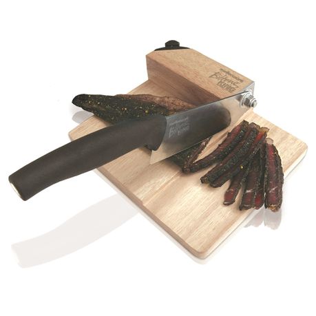 [BC002] Food Cutter Detachable Knife Wood Biltong King