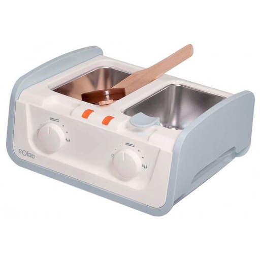 [S90300000] Wax Heater 2 Tub White W Depil Center
