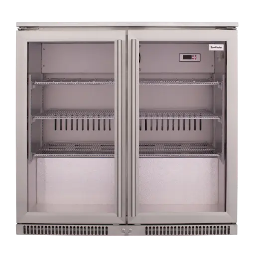 [SD-220SS] 220L Two Door Under Counter Beverage Cooler S/S
