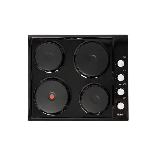 [U156B] Hob 4x Solid Plate Black w/Controls