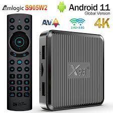 [X98Q] TV Box Android 11.0 4K IPTV 2GB 16GB 2.4g&5g WiFi