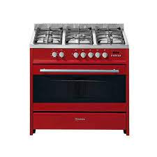 [E915R] Freestanding Meireles 90cm Gas/Electric Red 