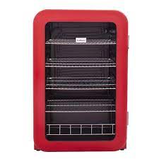 [SM-200R] Beverage Cooler Glass Door Retro Red  