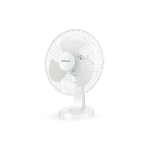 [35810WH] Fan Desktop Plastic White 30cm 35W Aquillo