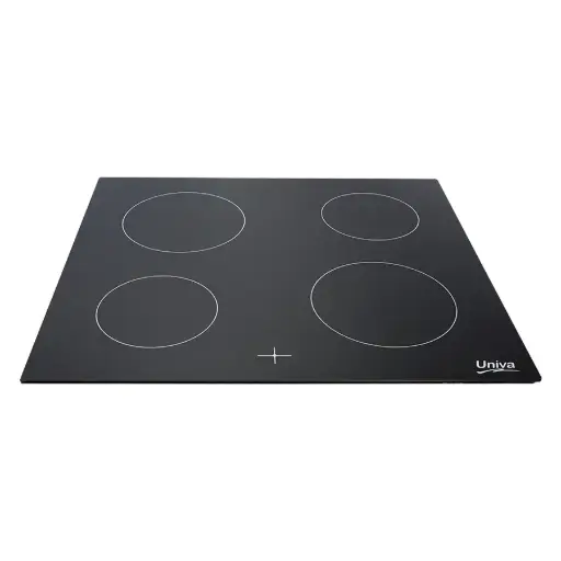 [U336CBHOB] Univa four plate Ceran hob no control panel black 