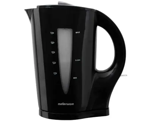 [21002BK] Kettle Cordless Plastic Black 1.7L 2200W "Sabie"