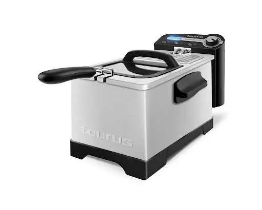 [973953] Deep Fryer Adjustable Temperature Stainless Steel Black 3L 2100W "Professional Plus 3"