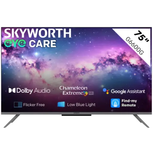[SKW-75G6600G] SKYWORTH 75" UHD GOOGLE TV