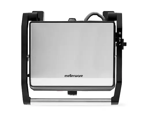[28560B] Panini Press 4 Slice Non-Stick Black 29 X 23cm 2200W "Grande Press"