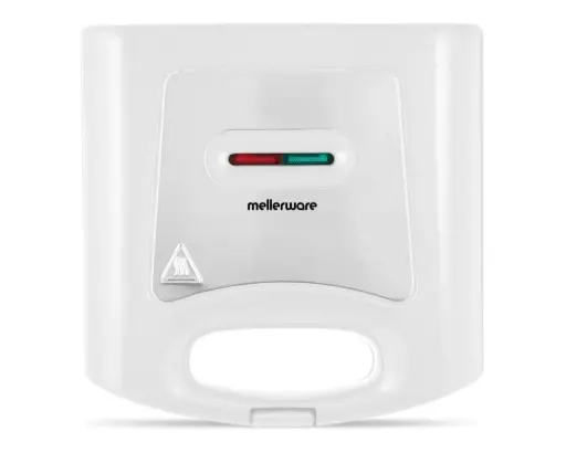 [25200D] Sandwich Maker 2 Slice White Non-Stick 800W "Doppio"